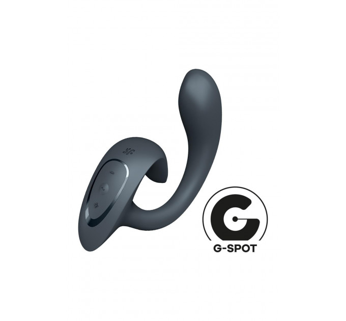Вібратор для стимуляції точки G та клітора Satisfyer G for Goddess 1 темно-сірий