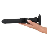 Вібратор із фрикціями реалістичний на присосці You2Toys чорний, 28.5 х 3.2 см