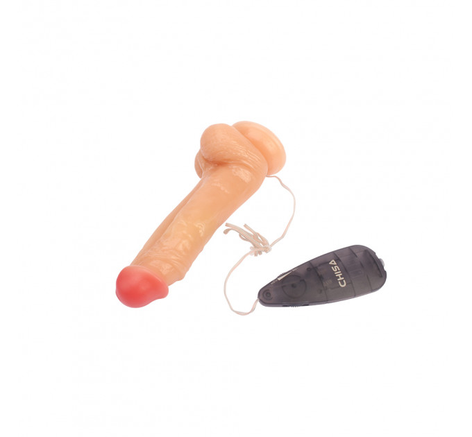 Вибратор классический с присоской Сhisa Keep Love Whisper Dildo, бежевый