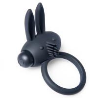 Вибро-эрекционное кольцо в виде кролика Easy Toys Bunny Vibe черное