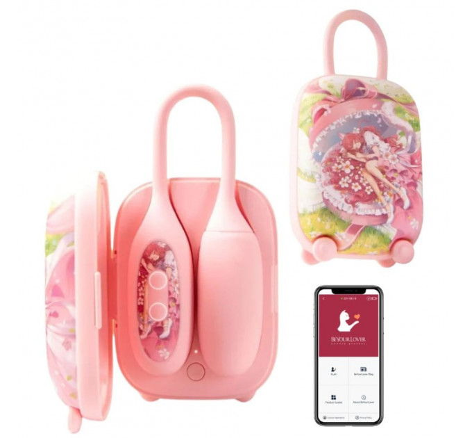 Виброяйцо и вакуумный стимулятор для клитора 2в1 BeYourLover Magic Suitcase в зарядном кейсе