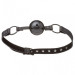 F61406 кляп з екошкіри Loveshop BREATHABLE BALL Gag BLACK