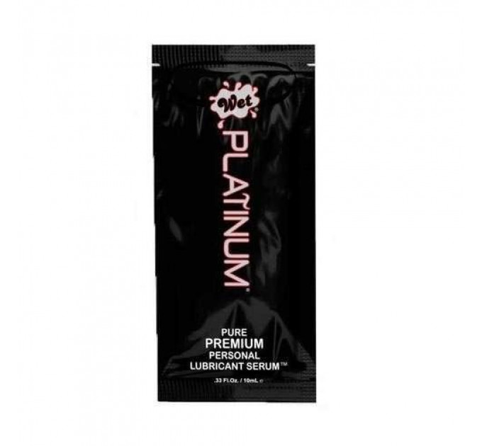 ПРОБНИК/Лубрикант на силиконой основе WET Platinum Premium 10 мл