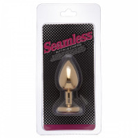 Анальная пробка Loveshop Gold Metal Pink. L