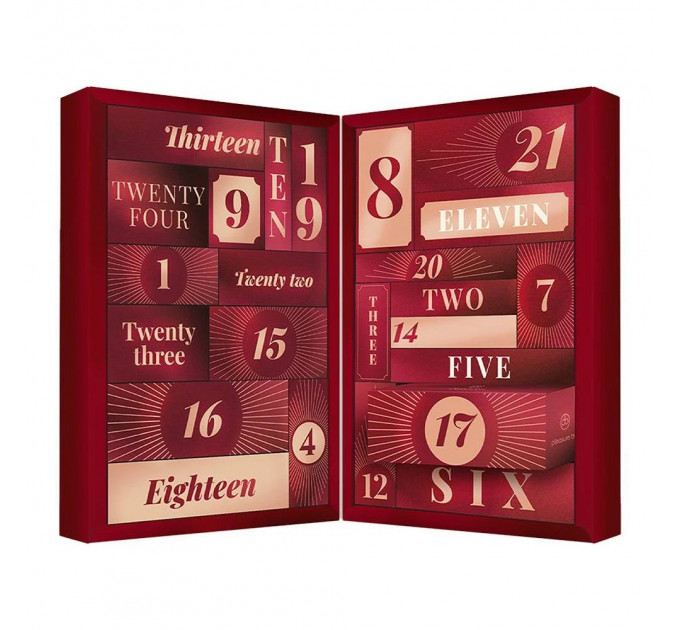 Адвент-календар Dream Toys Pleasure Box, красный, 24 предмета