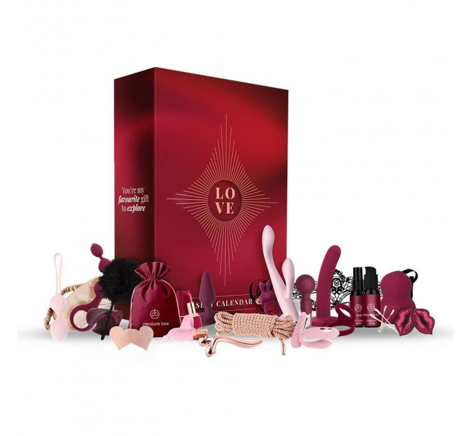 Адвент-календар Dream Toys Pleasure Box, красный, 24 предмета