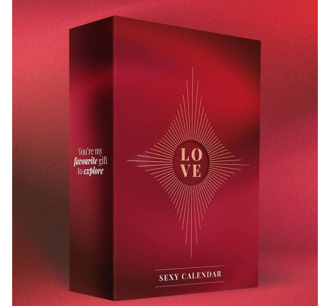 Адвент-календар Dream Toys Pleasure Box, красный, 24 предмета