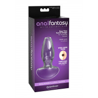 Анальна пробка з тунелем Pipedream Anal Fantasy скляна, прозора, 9.6 х 2 см