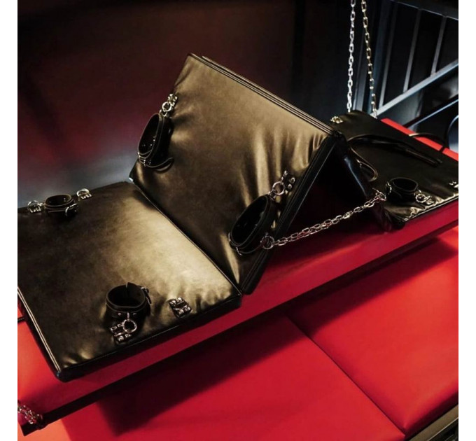 Доска для бондажа Roomfun Bondage Board (наручники+манжеты на лодыжки+оковы на ноги+ремни) черная