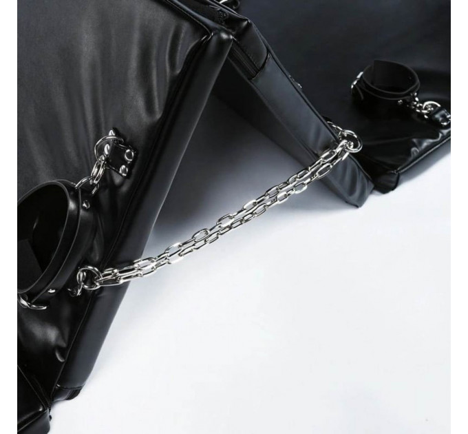 Доска для бондажа Roomfun Bondage Board (наручники+манжеты на лодыжки+оковы на ноги+ремни) черная