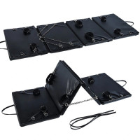 Доска для бондажа Roomfun Bondage Board (наручники+манжеты на лодыжки+оковы на ноги+ремни) черная