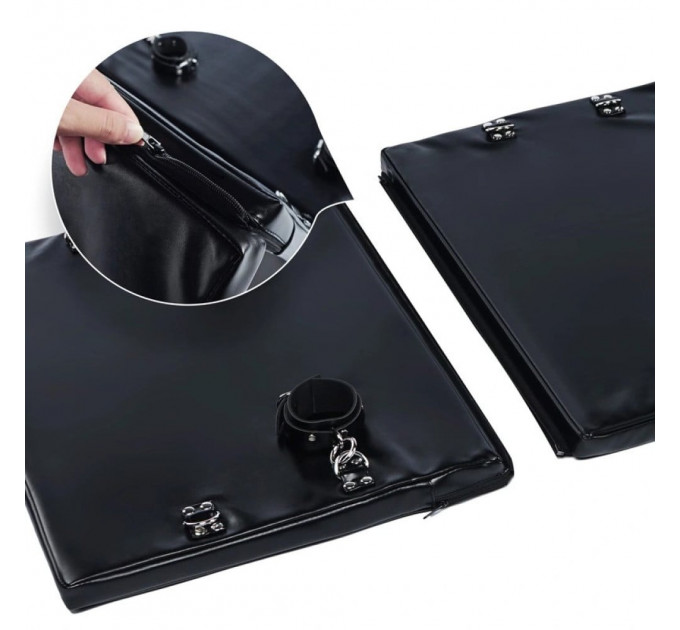 Доска для бондажа Roomfun Bondage Board (наручники+манжеты на лодыжки+оковы на ноги+ремни) черная