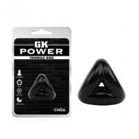 Эрекционное кольцо треугольное Chisa GK Power Triangle Ring, черное