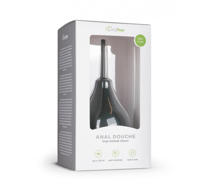 Анальный душ Easytoys Black Anal Douche - Large