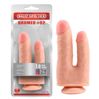 Фаллоимитатор двойной с мошонкой Chisa Ballsy Super Cock Bromeo # 02 на присоске, телесный