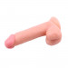 Фаллоимитатор на присоске Chisa Ballsy Super Cock 7.7 с яичками, бежевый