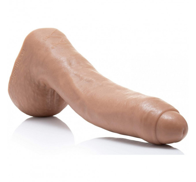 Фаллоимитатор с мошонкой и закрытой головкой реалистичный Fleshjack Boys-Diego Sans Dildo, телесный