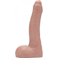 Фалоімітатор з мошонкою та закритою головкою реалістичний Fleshjack Boys-Diego Sans Dildo, тілесний