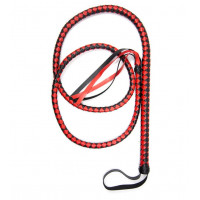 Кнут длинный DS Fetish Whip Long stripe red/black