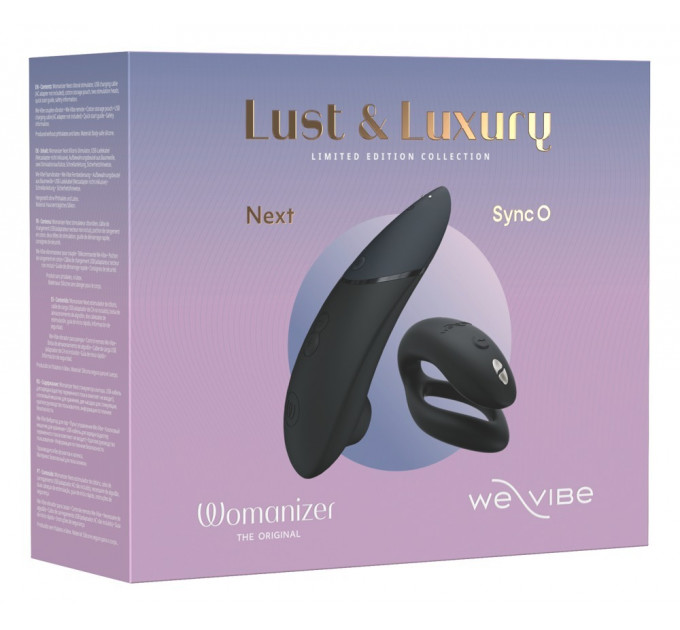 Коллекционный набор Womanizer Next + We-Vibe Sync O вакуумный стимулятор и вибратор для пар, черный