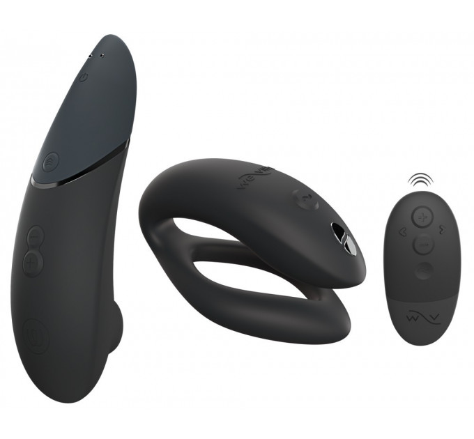 Коллекционный набор Womanizer Next + We-Vibe Sync O вакуумный стимулятор и вибратор для пар, черный