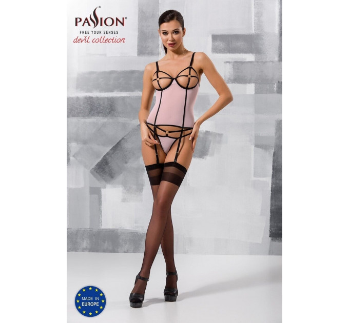 Корсет та стрінги HERA CORSET light pink S/M - Passion