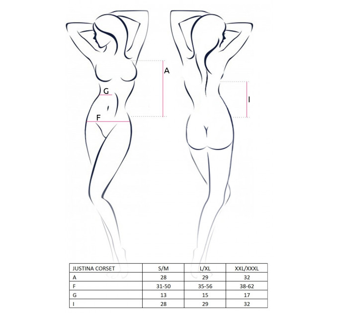 Корсет та стрінги HERA CORSET light pink S/M - Passion