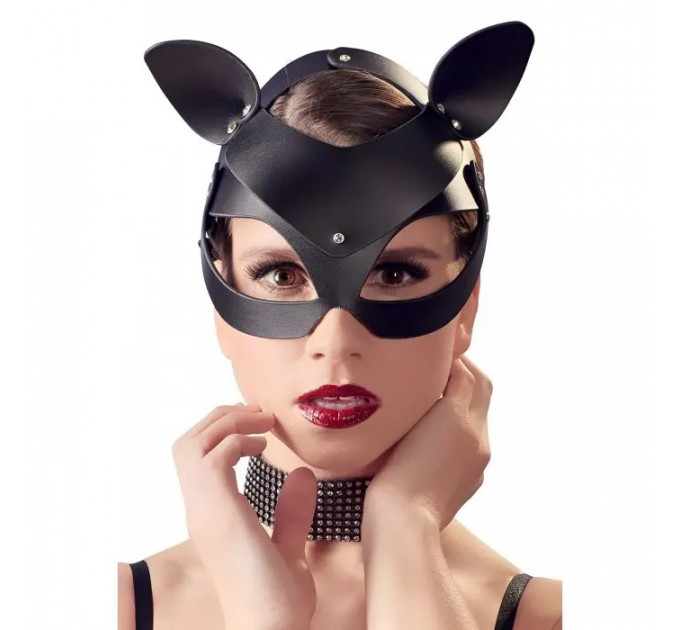 Маска кошечка Shiny cat Mask with studs