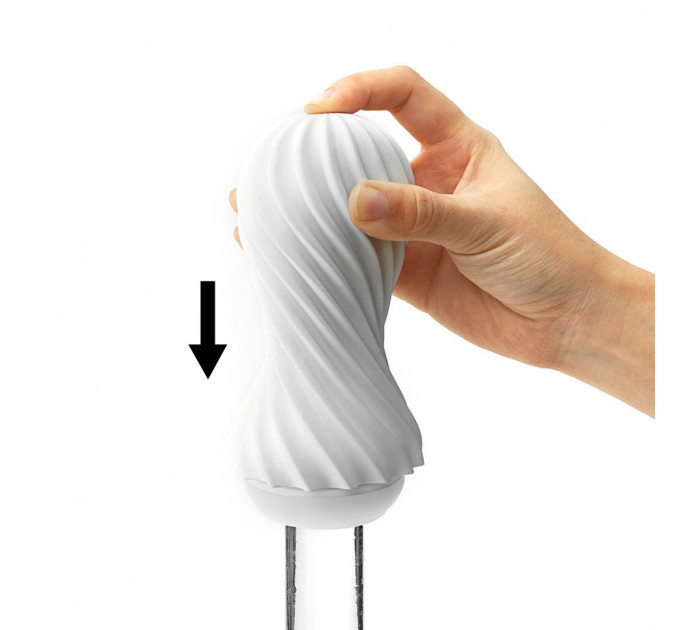Мастурбатор Tenga Flex Rocky white 17,6 x 7,3 см