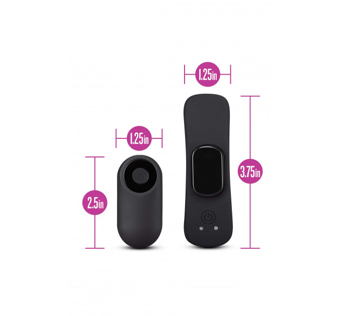 Мощный вибратор для трусиков с дистанционным управлением TEMPTASIA REMOTE CONTROL PANTY VIBE BLACK