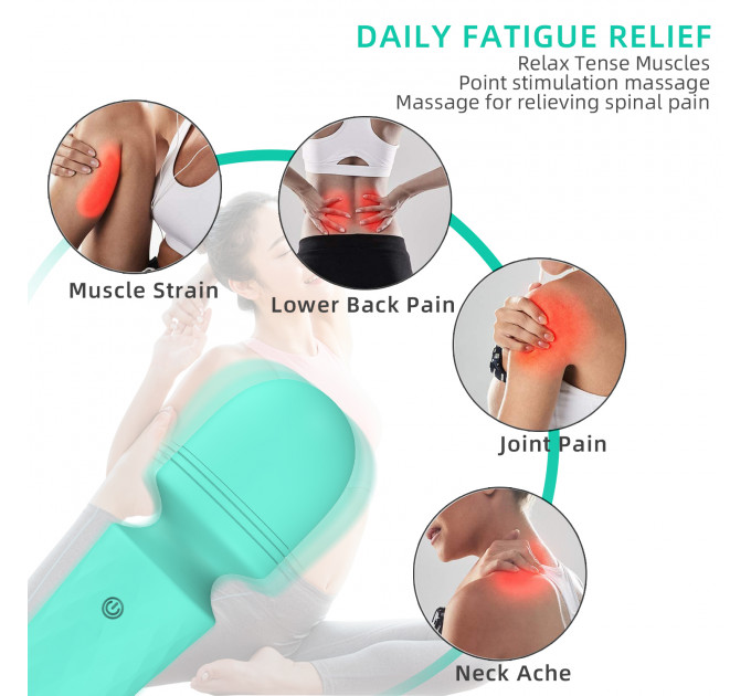 Мини-вибратор микрофон Every Night Toys Sharon бирюзовый, 10 режимов вибрации