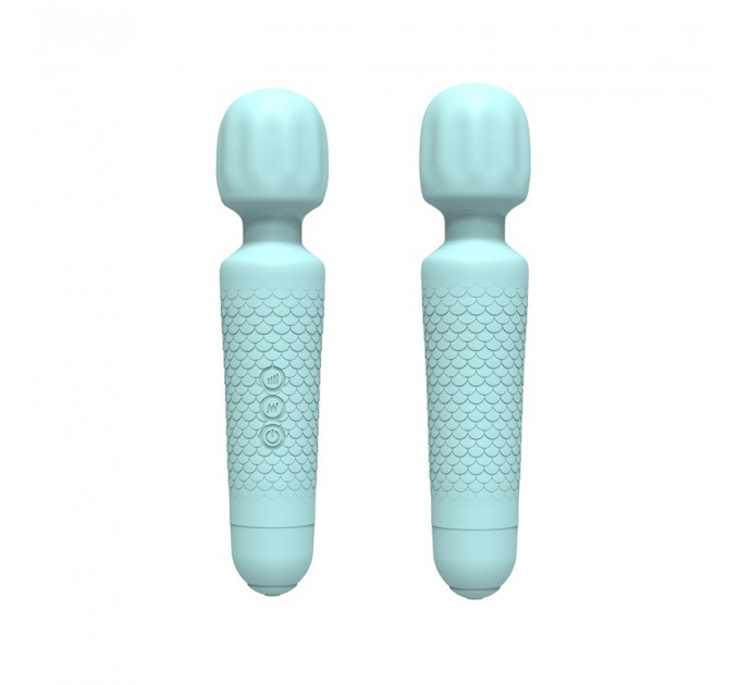 Міні-вібратор мікрофон Every Night Toys Sharon бірюзовий, 10 режимів вібрації