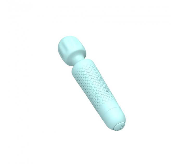 Міні-вібратор мікрофон Every Night Toys Sharon бірюзовий, 10 режимів вібрації