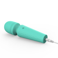 Міні-вібратор мікрофон Every Night Toys Sharon бірюзовий, 10 режимів вібрації