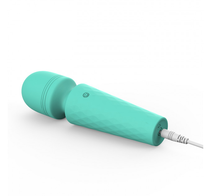 Мини-вибратор микрофон Every Night Toys Sharon бирюзовый, 10 режимов вибрации