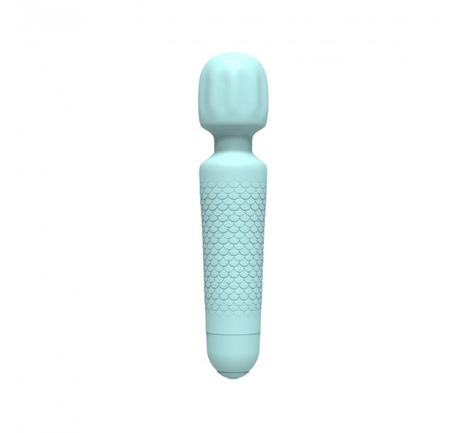 Міні-вібратор мікрофон Every Night Toys Sharon бірюзовий, 10 режимів вібрації