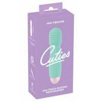 Мини-вибратор с рельефной головкой Cuties, мятный