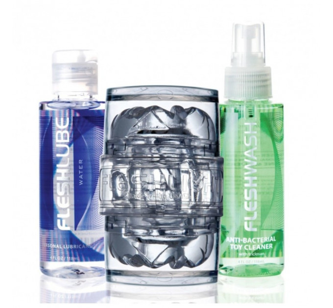 Набір для чоловіка (маструбатор. очищувач, лубрикант) Fleshlight Quickshot Vantage Value Pack
