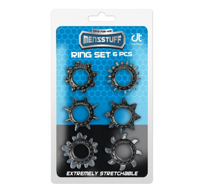 Набор колец MENZSTUFF 6PC STRECHEABLE RING SET