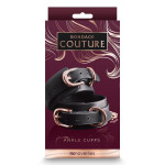 Поножі на кісточки NS Novelties Bondage Couture чорні із золотистою фурнітурою