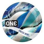 Презерватив оральный One Flavor Waves Fresh Mint со вкусом освежающей мяты ( цена за 1 шт.)