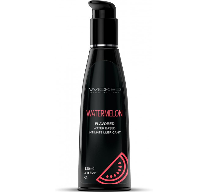 Їстівний лубрикант зі смаком кавуна Wicked Aqua Watermelon Flavored, 120 мл