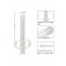 Шприц для спринцевания анальный душ XL Lube Tube CalExotics прозрачный, 10.2 х 2 см