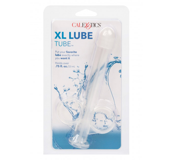 Шприц для спринцевания анальный душ XL Lube Tube CalExotics прозрачный, 10.2 х 2 см