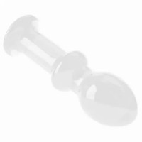 Скляний Анальний затор 4,5" Glass Romance Clear