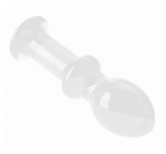 Стеклянная Анальная пробка 4,5" Glass Romance Clear