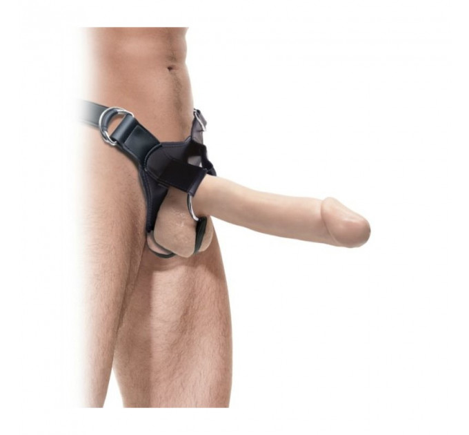 Страпон фаллопротез Fetish Fantasy Extreme Hollow Strap-On 12 Light
