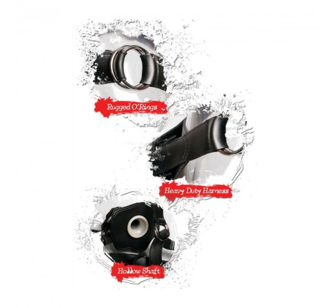 Страпон фаллопротез Fetish Fantasy Extreme Hollow Strap-On 12 Light