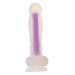 Светящийся фаллоимитатор Dream Toys RADIANT SOFT SILICONE GLOW IN THE DARK DILDO MEDIUM PURPLE