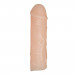 Удлиняющая реалистичная насадка на пенис Nature Skin Penis Sleeve телесный